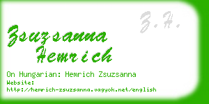 zsuzsanna hemrich business card